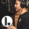 AIEX 4pcs Microphone Extension Tube,5/8 Inch Male to 5/8 Inch Female Mic Stand Extender with 2pcs Metal Adapter for Desk Stands and Arm Stands(Black) #5