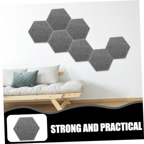 ERINGOGO 8pcs Paneles Acústicos Absorbentes de Sonido Paneles Decorativos para Aislamiento Acústico Gris Oscuro para Estudios y Salas de Conferencias miniatura 5