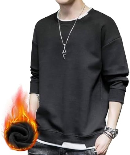 （03:30時点） [Metakey] トレーナー メンズ パーカー メンズ 秋服 長袖 裏起毛 トップス かっこいい プルオーバー おしゃれ スウェット Tシャツ ゆったり 大きいサイズ ストリート 人気 秋 冬 春