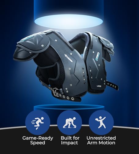 image for Sports Unlimited Xcalibur Adult Football Shoulder Pads, Mens Shoulder 