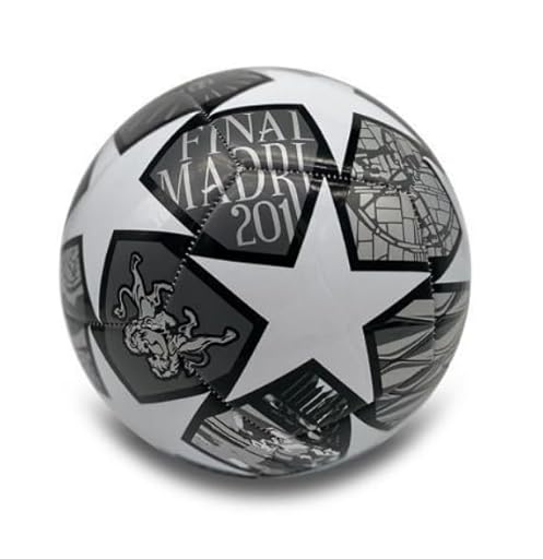 Genérico Balon de Futbol Grande Talla 5 Compatible con Real Madrid - Balón de Fútbol para Entrenamiento y Juegos (Champions) | Ya disponible en tu tienda friki favorita! En mundofriki.es!