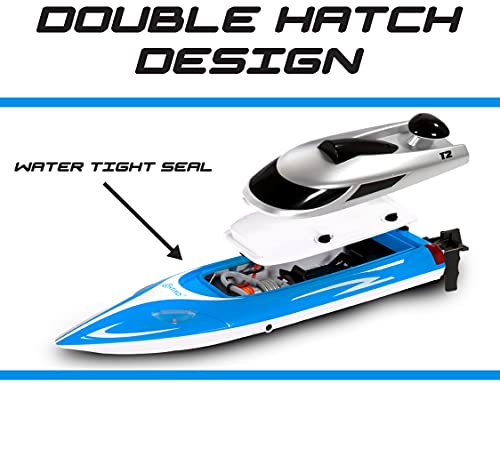 Contixo T2 Rc Boat – Remote Control Boat For Pools And Lakes, Fast Rc Boats For Adults And Kids With 20+ Mph Speed, 4 Channel 2.4 Ghz Remote Control, And A Rechargeable 3000Mah Battery, 60 Minute Play #TOP2