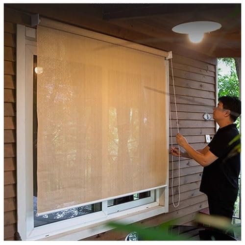Store enroulable pour terrasse extérieur avec poteau aluminium - 4