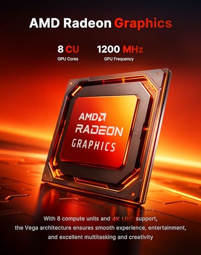 Image of Mini PC Ryzen 5 3500U, Dual LAN Mini Computer 8GB DDR4 256GB M.2 SSD, Small Form Factor Desktop PC Support Triple Display 4K HDMI DP Type-C for Business Office Home Server