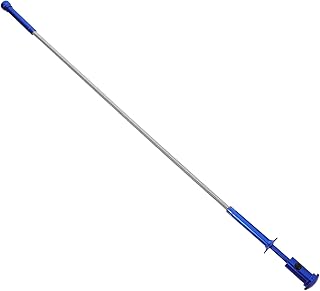 VALICLUD 1 Pieza Recogedor de Cuatro Basura Herramienta de Alcance Personas con Movilidad Reducida Uso Interiores y Exteriores Color Azul