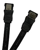 - Couleur : noir Waytex 19231 Cordon eSATA pour Disque Dur Mâle/Mâle 0,50 m Noir