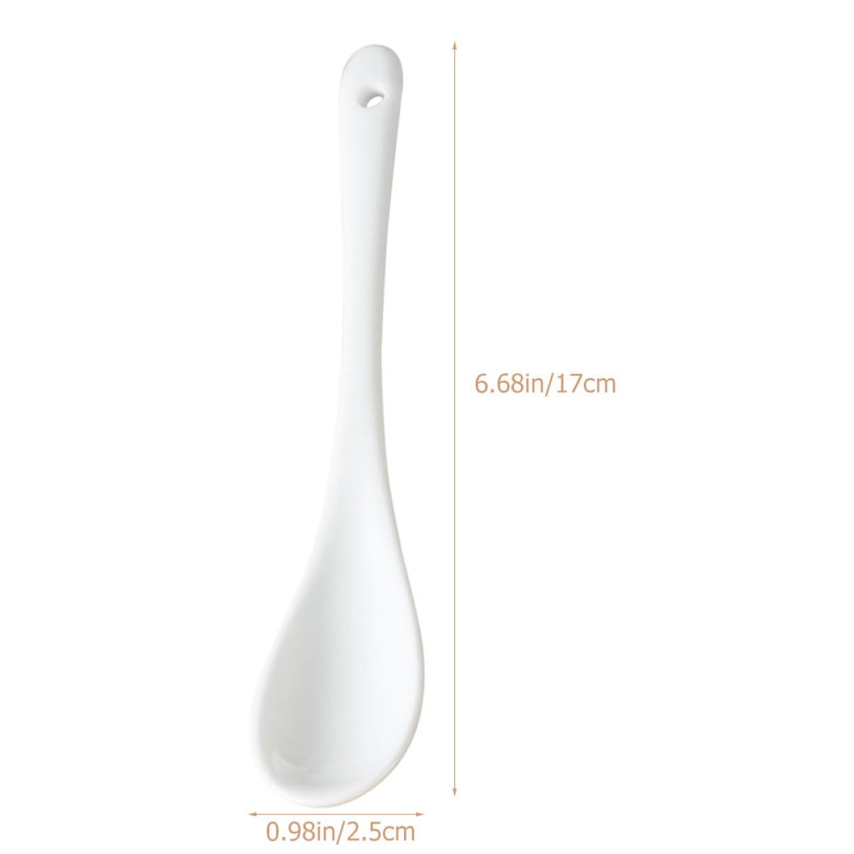 STOBAZA Reusable Stirrers Ceramic Mixing Spoons for Soup Juice Hot Tea Bar Supplies Creative Stirring Tools