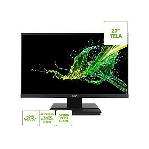 Monitor Acer V276HL 27' 60hz Full HD HDMI VGA DVI Alto Falantes