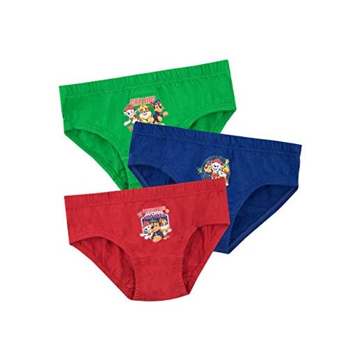 Paw Patrol Ropa Interior para niños Paquete de 3 Multicolor 5-6 años