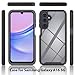 Sawiqpd for Samsung Galaxy A16 5G Case with Built-in Screen Protector, Full Protective Cover Heavy Duty Anti-Scratch Shockproof Slim Silicone Bumper Clear Phone Case for Samsung A16 5G, Black Sawiqpd for Samsung Galaxy A16 5G Case with Built-in Screen Protector, Full Protective Cover Heavy Duty Anti-Scratch Shockproof Slim Silicone Bumper Clear Phone Case for Samsung A16 5G, Black
