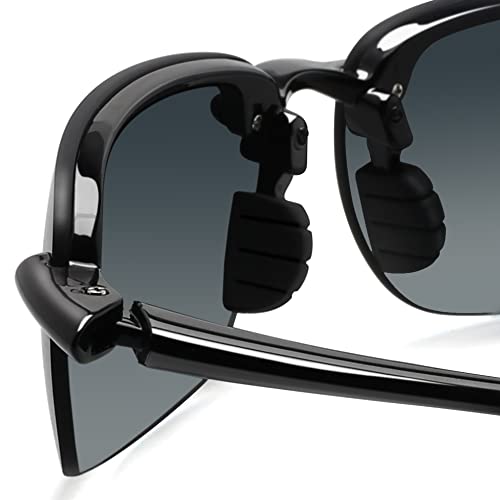 Image of JULI Sports Sunglasses for Men Women Tr90 Rimless Frame for Running Fishing Baseball Driving MJ8001