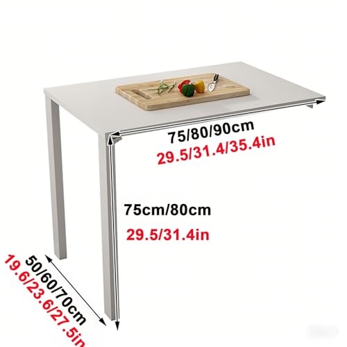 Mesa plegable de comedor para ganar espacio en cocinas y zonas de estudio LWX 3