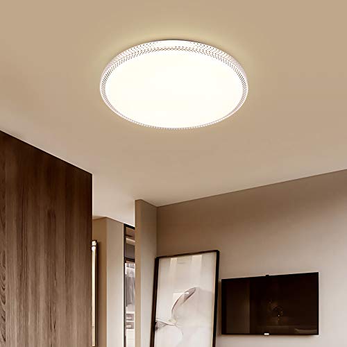 Éclairage intérieur moderne avec plafonnier LED encastré 36W à intensité variable 6000K - 3