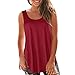 IMJONO Débardeur Femme Été Col en v sans Manches Chemise Gilet Tops Casual Tunique Blouse Femme Sexy T-Shirts Couleur Unie Débardeur Ample Fitness Doux Confortables Hauts Femme Chic，,2019 Nouveau