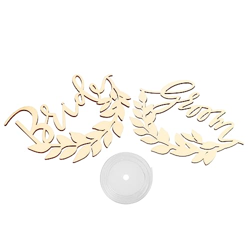 Artisanat en bois pour mariage : 2 plaques décoratives pour chaises de mariés
