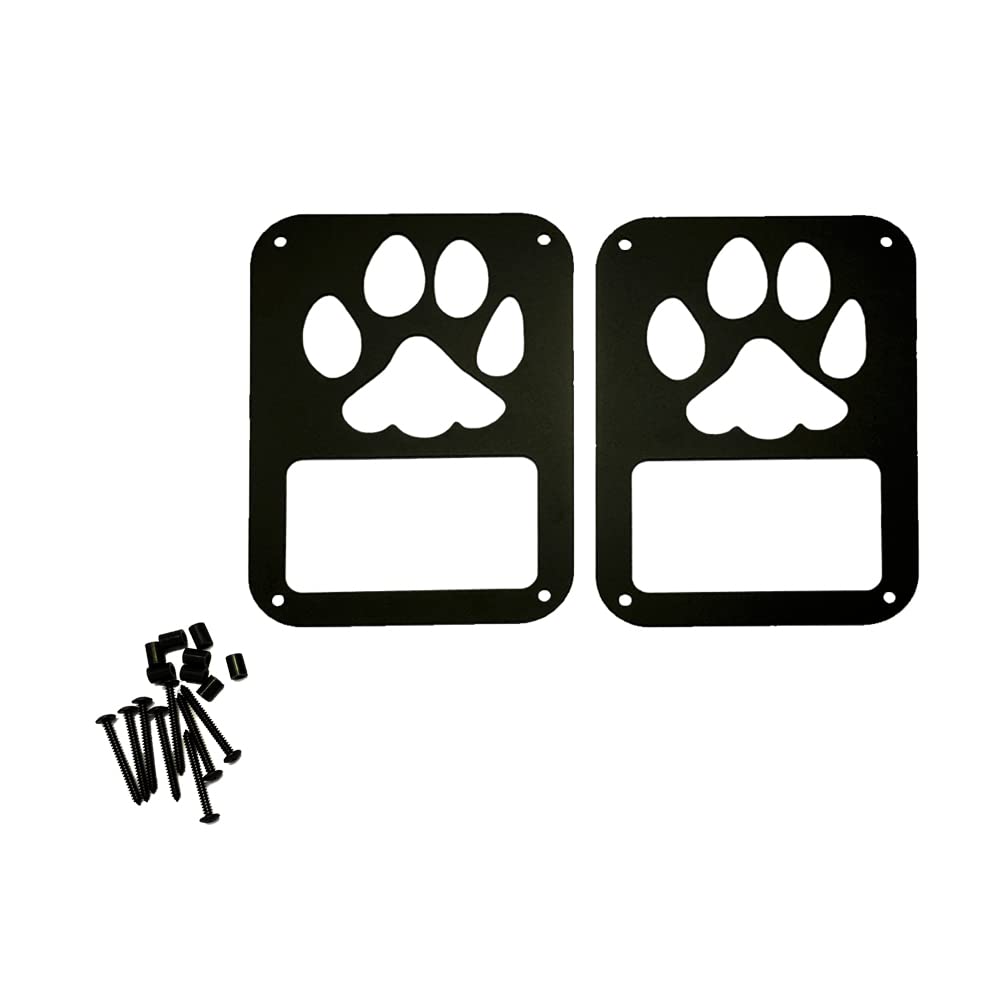 1 paar Achterlicht Lamp Cover Guard Protector, zwart aluminium Achterlicht Lamp Protector Fit voor JK Wrangler 07-16