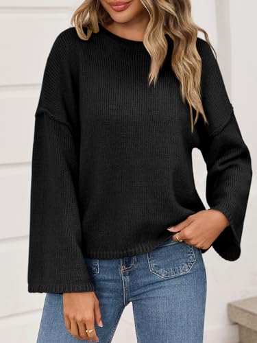 Cicy Bell Womens Oversized Crew Neck Sweater Fall Long Sleeve Knit Tops Trendy Casual Loose Fit Pullover Sweaters2