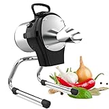 【NETTOYAGE AMOVIBLE】Le couvercle d'alimentation et les lames amovibles du coupe-oignons verts facilitent le nettoyage. Son corps en acier inoxydable simplifie l'entretien, vous faisant gagner du temps et améliorant l'efficacité de votre cuisine.