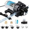 Upgraded 110V AC Fresh Water Pump, 7GPM 70PSI, Five Chamber Self-Priming Diaphragm Pump with Heavy Duty Pressure Switch & Strainer for RV, Marine?Home Water System, Irrigating & Industrial Settings