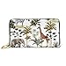 Produktbild JHGFG Mode Handtasche Reißverschluss Geldbörse Schöne Tropische Vintage hawaiianische Palmen Telefon Kupplung Geldbörse Abendkupplung Blockieren Leder Geldbörse Multi Card O.