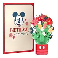 Disney's Mickey Mouse Birthday Wishes Card with Mini Bouquet