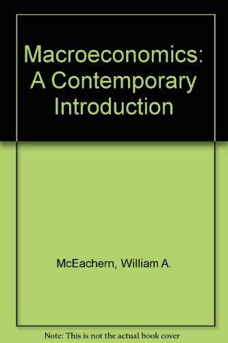 Macroeconomics: A contemporary introduction 0538088451 Book Cover