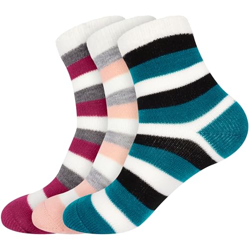 Image of BambooMN Women's Double Layer Thick Cabin Winter Socks - 3 Pairs