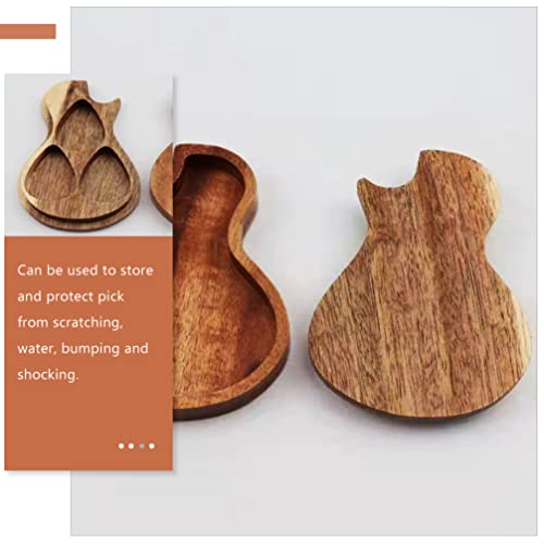 SUPVOX Boîte De Médiators en Bois Support De Médiators De Guitare Étui De Rangement De Guitare À 3 Compartiments pour… - Les Beatles, Paul McCartney, John Lennon, RIngo Starr, George Harrison SUPVOX Boîte De Médiators en Bois Support De Médiators De Guitare Étui De Rangement De Guitare À 3 Compartiments pour… – Image 5