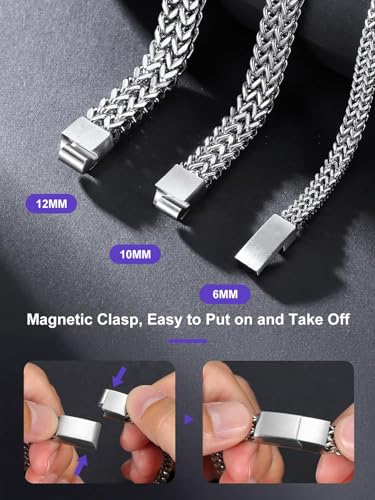 Pulsera de acero para hombre con cierre robusto miniatura 5