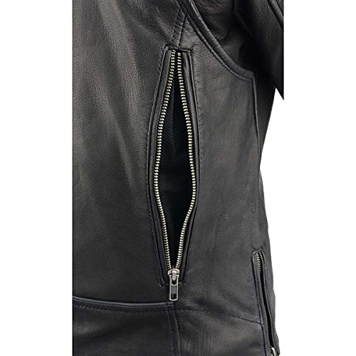 Image of Milwaukee Leather Women's Classic Premium Leather Motorcycle MC Style Riding Jacket
