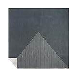 Rumpl Merino Softwool Blanket | Ultra Soft 50/50 Organic Cotton and Australian Wool | Bedroom, Living Room, Patio Blanket | 105' x 95' King | Pacific Triangles