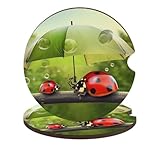 Photo Gallery divertente coccinella con ombrelli per auto, 6,6 cm, 2 pezzi, antiscivolo, universali, sottobicchieri, sottobicchieri, set di accessori per interni dell auto, unisex Photo Gallery divertente coccinella con ombrelli per auto, 6,6 cm, 2 pezzi, antiscivolo, universali, sottobicchieri, sottobicchieri, set di accessori per interni dell auto, unisex