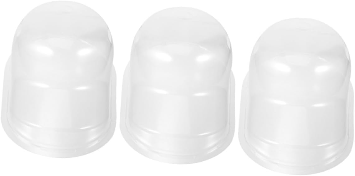 3 Pack Plastic Hat Box Display Cases for Baseball Caps