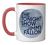 The Tonight Show Starring Jimmy Fallon Ceramic Mug, Red/White
