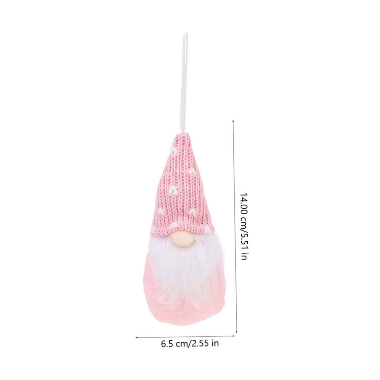 TOPBATHY STK Weihnachtspuppe GNOME Weihnachtsschmuck Weihnachtszwerge Dekorationen Weihnachtsblume Weihnachtsgesichtslose Plüsch Weihnachtsschmuck Wichtelanhänger Rosa Stoff