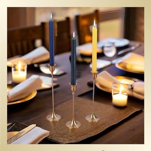 Menonee ZT05 Brass Gold Candlestick Holders Set Of 6 thumb #4