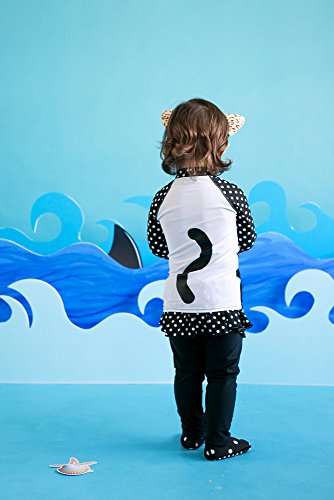 Image of VAENAIT BABY Girls Rash Guard Swimsuit UPF 50+ Long Sleeve Toddler Bathing Suit Ribbon Stawberry Floral Fruit for 2~8Years