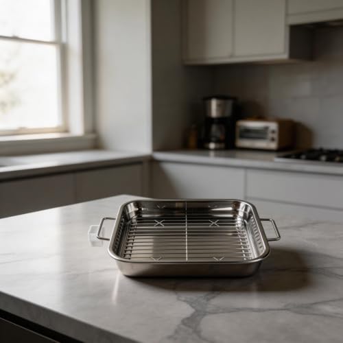 Plat de four pour dinde grande taille avec grille de cuisson amovible