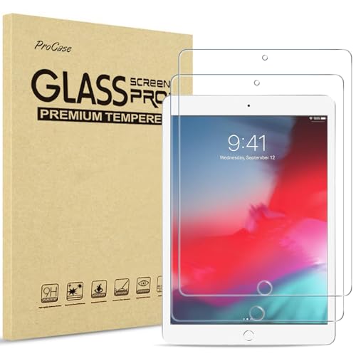 Image of ProCase 2 Pcs Screen Protector for iPad Mini 5th / Mini 4th, iPad Mini 7.9 inch A2133 / A2124 / A2126 / A2125 / A1538 / A1550 Tempered Glass Film Guard -Clear