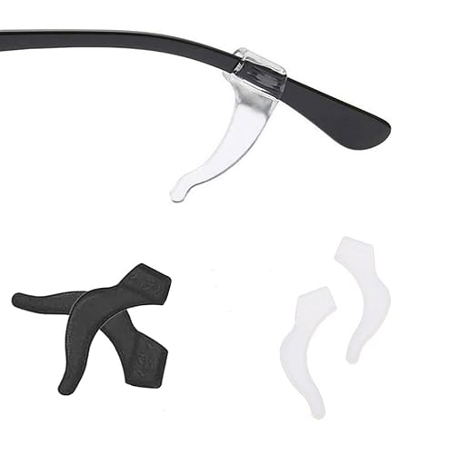 12 pairs Silicone elastic eyeglass ear grips that are comfortable and anti-slip for Sunglasses Reading Glasses Eyewear