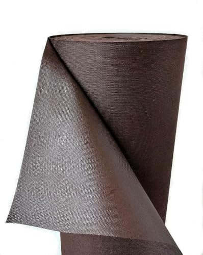 WUEFFE Telo Professionale Pacciamatura 70 g/m² - Resistente allo Strappo - 3 Altezze e Taglio a Misura - Telo Marrone Tessuto Non Tessuto Drenante (h. 1,2 mt., L. 30 mt.)