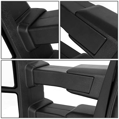 Dna Motoring Twm-058-T222-Bk Manual Adjustment Side Rear View Towing Mirrors Replacement Compatible With 15-18 F-150 With 22-Pin Plug #TOP4