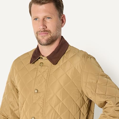 Amazon Essentials Men's Quilted Midweight Jacket, Tan, X-Large - image 4