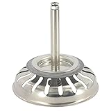 Blanco 119146 Siebkörbchen 7,9 cm | 3,5' | mit Zapfen für Exzenter-Bedienung | 18 Ablauf-Schlitze...