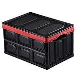 Chiitek 30L Backseat Collapsible Organizer Plastic Foldable Storage Box Space Saving Box Reinforced...