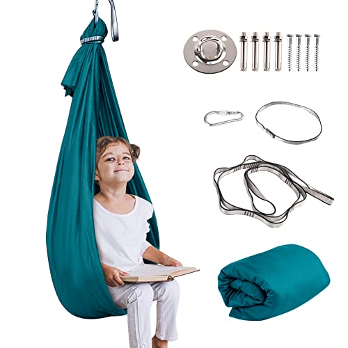 Image of Sensory Swing for Kids with Special Needs (Hardware Included) Therapy Swing Cuddle Swing Indoor Outdoor Kids Swing Hammock for Child & Adult with Autism, ADHD, Aspergers, Sensory Integration