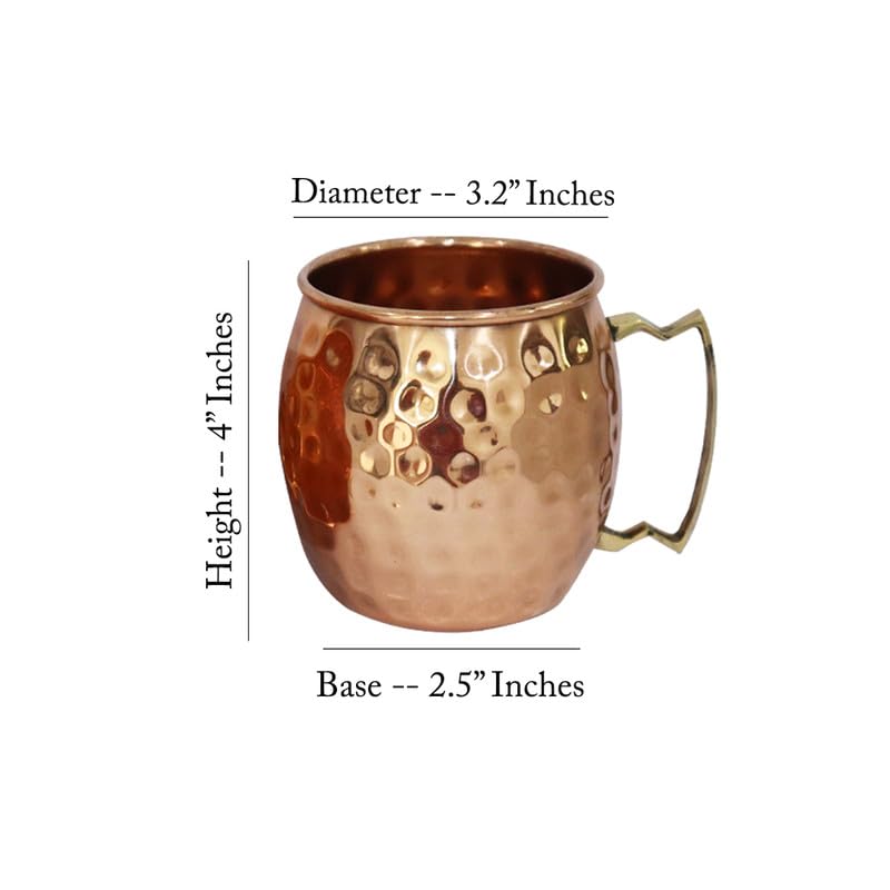 Verre en cuivre Ayurveda BRACOP® avec bouteille pichet eau cocktail
