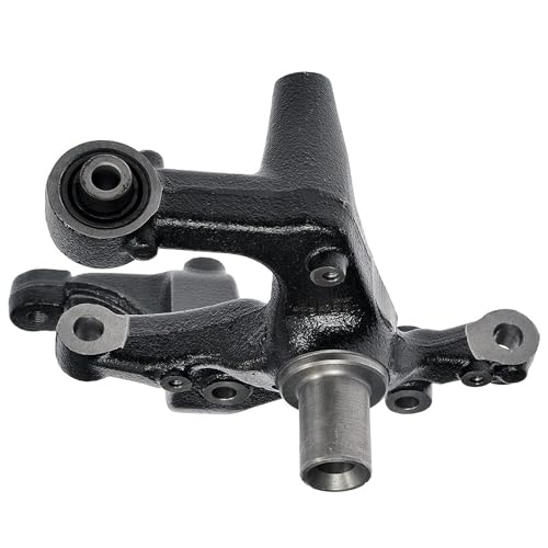 Image of Detroit Axle - Rear Right Steering Knuckle for Volkswagen 2005-2014 Jetta, 2010-2013 Golf, 2009-2013 A3, Passenger Side Steering Knuckle Assembly 2011 2012 Replacement