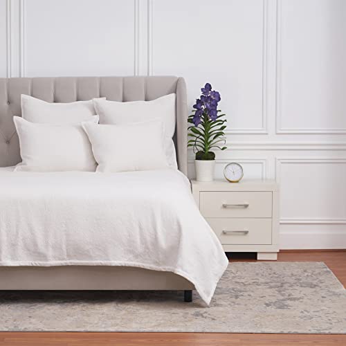 ELISABETH YORK Chander Dove King Coverlet King White