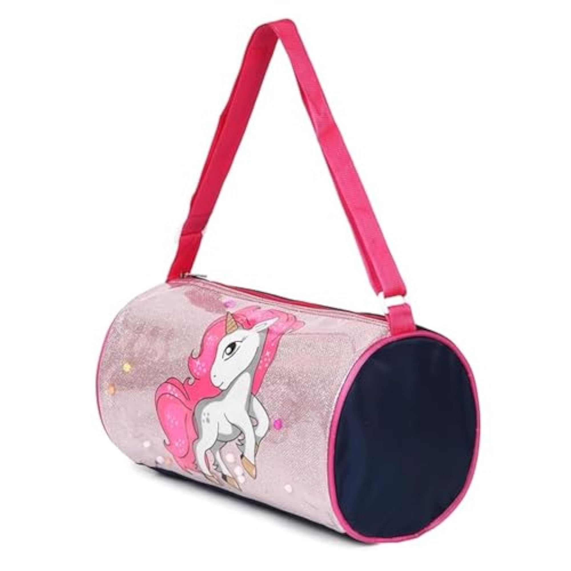 Girls' Unicorn Glitter Duffle Bag for Kids